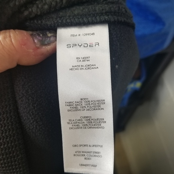 Spyder constant black zip sweater jacket - Picture 4 of 11